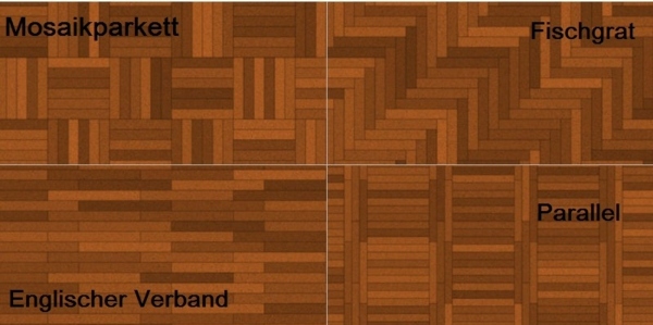 Mozaika Anglická asociácia rybej kosti Paralell