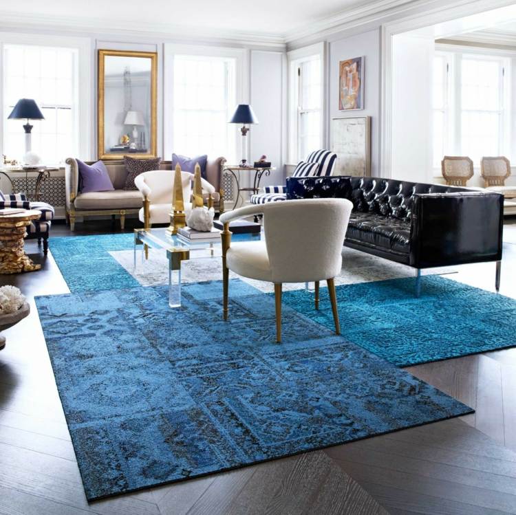 patchwork koberec kombinovať-sedenie-art-deco-canape-stoličky-elegantné