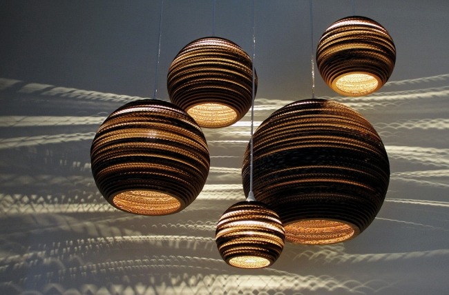 dizajn stropných svetiel jupiter kartónový materiál závesné svetlá, dizajn, jupiter, kartónový materiál