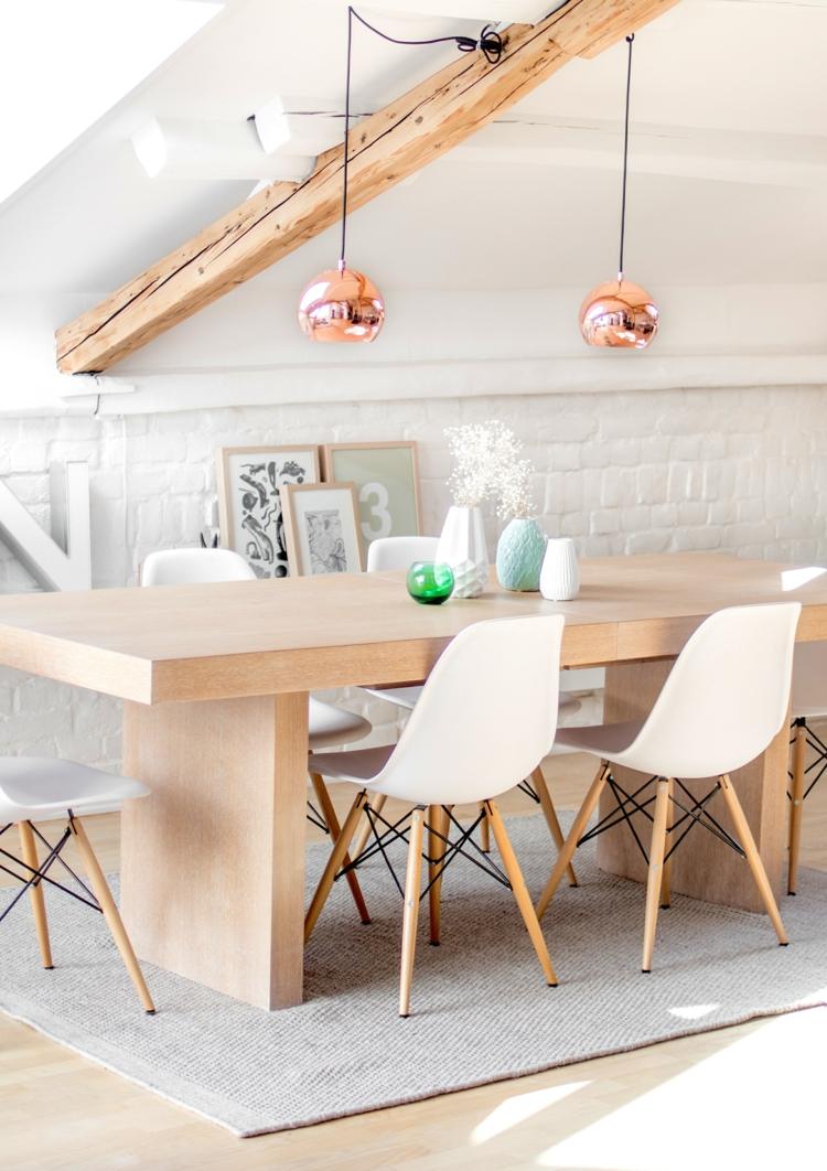 Závesné svetlá jedáleň nastaviť nápady moderné minimalistické