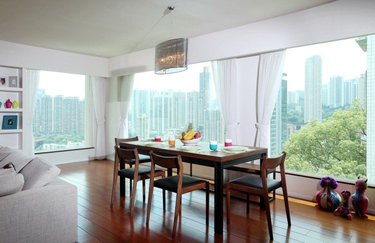 Závesné svetlá jedáleň Svietidlá Tom Dixon dizajnový jedálenský kút obývacia izba