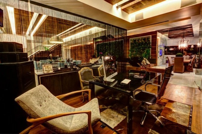 vidieť cez luxusné zariadenie obývacia izba