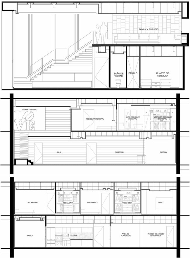 Časť plánu pôdorysu bytu