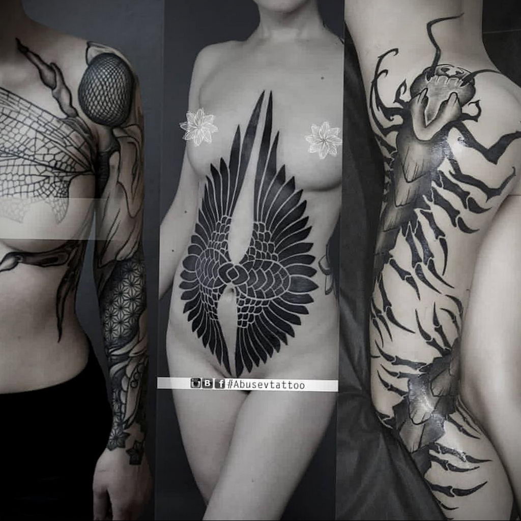 Puč u crnoj tetovaži - zamislite samo - što se može zabiti ovim iglama za tetoviranje - fotografija 2