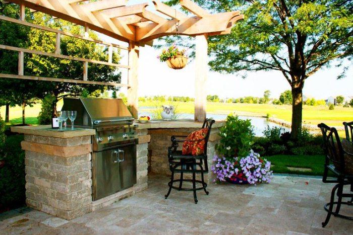 kutilská pergola vonkajšie zastrešenie terasy na grile