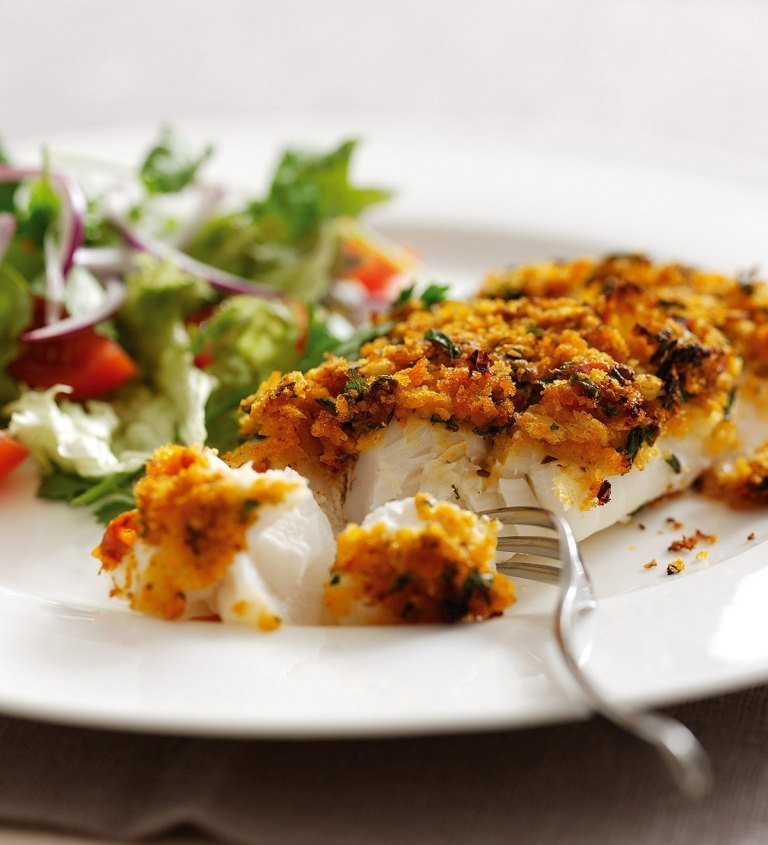 Pesto použijeme v strúhanke na lososa a upečieme v rúre