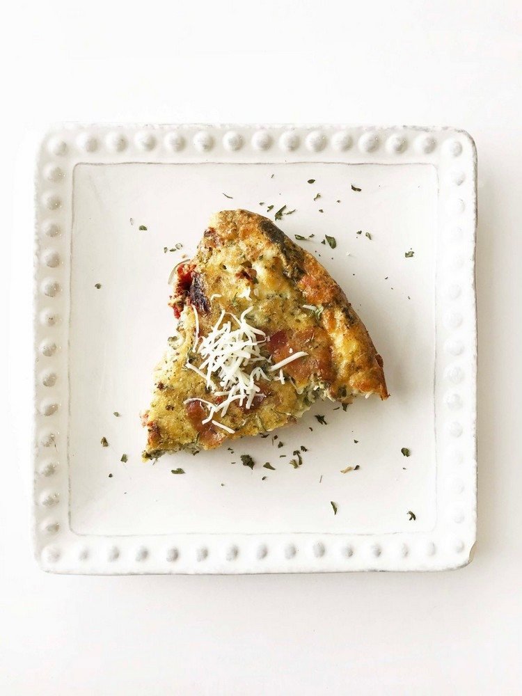 Misky so zeleným pestom bez cestovín Kúsky pesto quiche