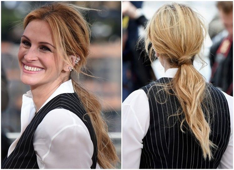 Ležérny cop Julia Roberts so skrytou sponou do vlasov