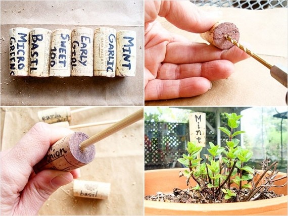 Vyrobte si vlastné rastlinné štítky fixky na víno