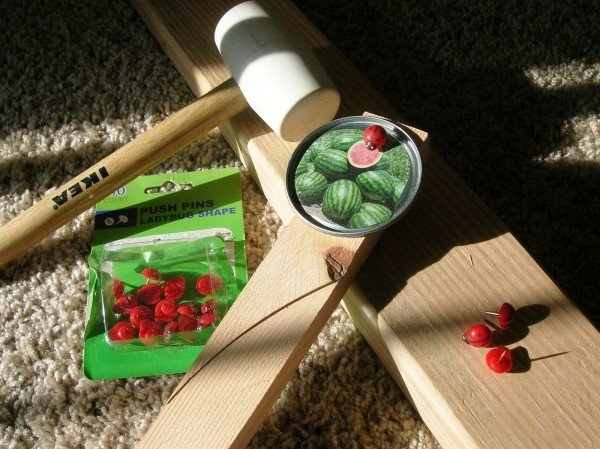 Urobte si sami znaky rastlín dekorácie lienky drevené stĺpiky