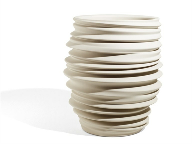 moderná váza kvetináč asymetrický tvar krásny Kvetináč asymetrického tvaru, pekný dizajn