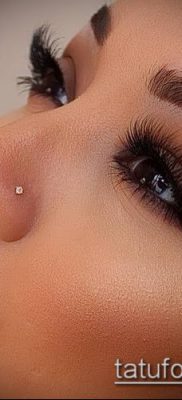 Photo Piercing of the nose (Tattoo Nose Piercing) (value) - example drawing - 007