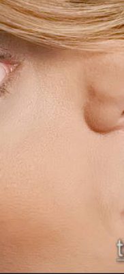 Photo Piercing of the nose (Tattoo Nose Piercing) (value) - example drawing - 009