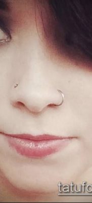 Photo Piercing of the nose (Tattoo Nose Piercing) (value) - example drawing - 011