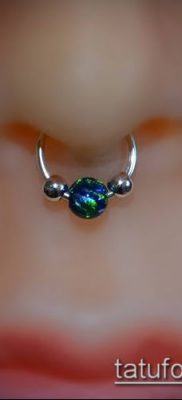 Photo Piercing of the nose (Tattoo Nose Piercing) (value) - example drawing - 015