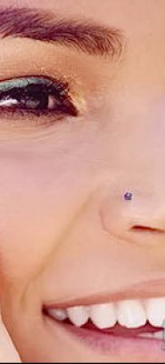 Photo Piercing of the nose (Tattoo Nose Piercing) (value) - example drawing - 017