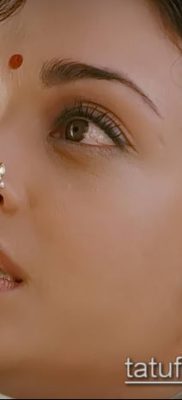 Photo Piercing of the nose (Tattoo Nose Piercing) (value) - example drawing - 018