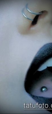 Photo Piercing of the nose (Tattoo Nose Piercing) (value) - example drawing - 023