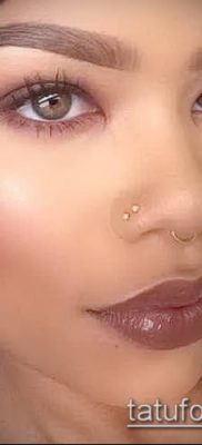 Photo Piercing of the nose (Tattoo Nose Piercing) (value) - example drawing - 026