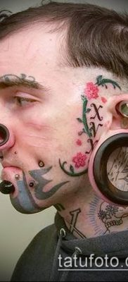 Photo Piercing of the nose (Tattoo Nose Piercing) (value) - example drawing - 029