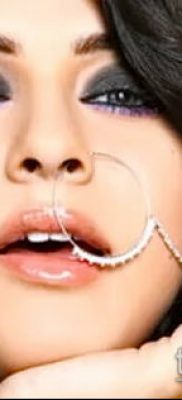 Photo Piercing of the nose (Tattoo Nose Piercing) (value) - example drawing - 033