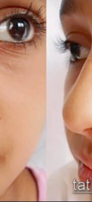 Photo Piercing of the nose (Tattoo Nose Piercing) (value) - example drawing - 037