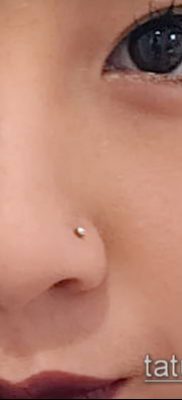 Photo Piercing of the nose (Tattoo Nose Piercing) (value) - example drawing - 038