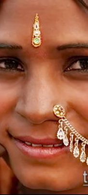 Photo Piercing of the nose (Tattoo Nose Piercing) (value) - example drawing - 042