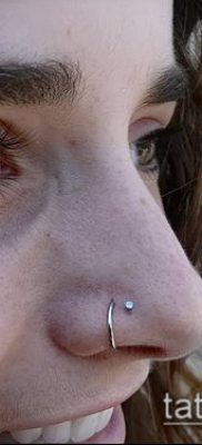 Photo Piercing of the nose (Tattoo Nose Piercing) (value) - example drawing - 057 63224
