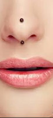 Photo Piercing of the nose (Tattoo Nose Piercing) (value) - example drawing - 071