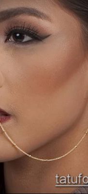 Photo Piercing of the nose (Tattoo Nose Piercing) (value) - example drawing - 073