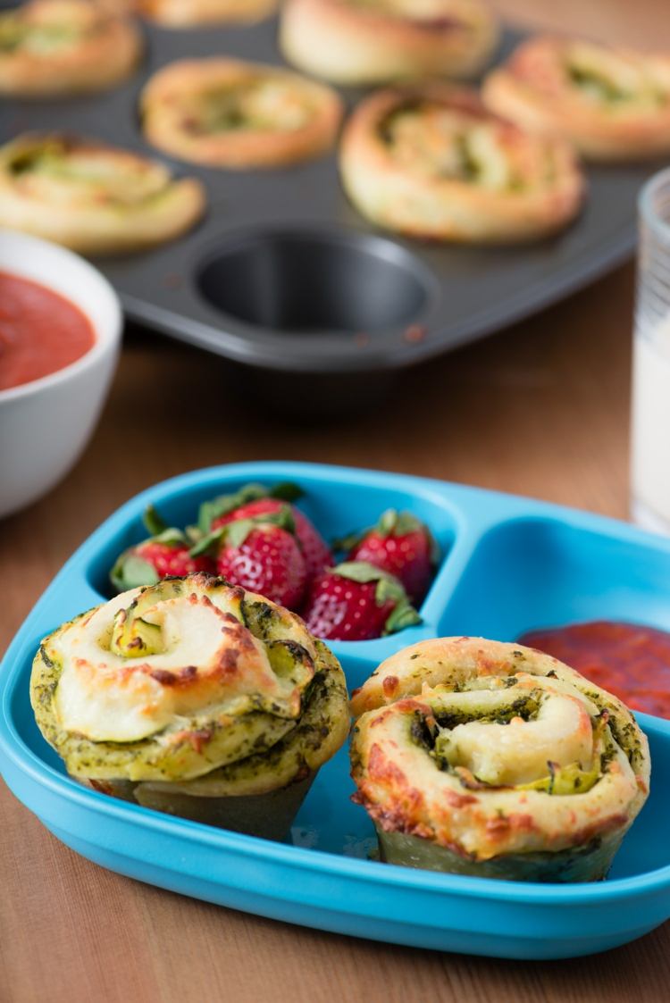 vegetariánske pizzové závitky recept cesto pesto cuketa