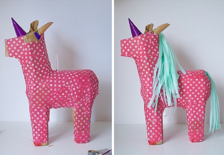 pinata-drotár-jednorožec-kartón-urob si sám