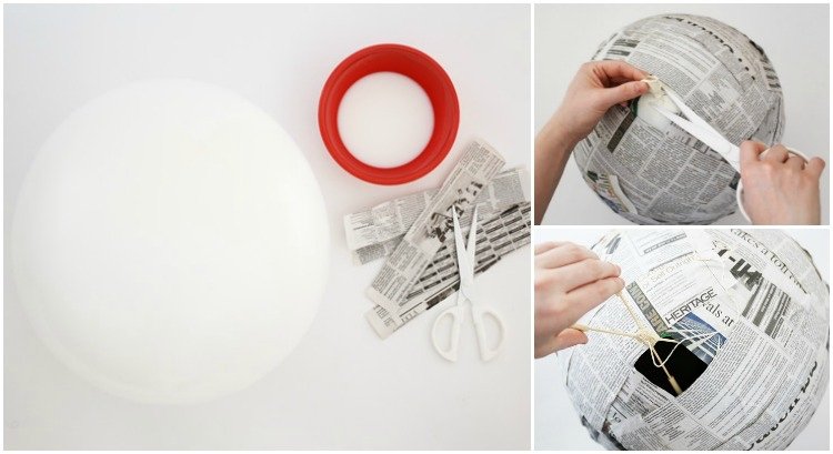 pinata-drotár-papier-mache-balón-vyrobte si sami