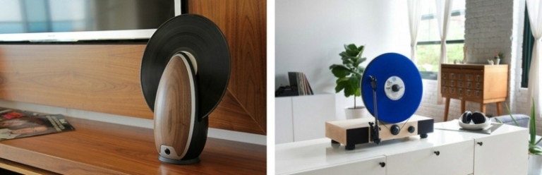 Dizajn gramofónu - modely dizajnový gramofón toc plávajúca hudba zábava deco retro