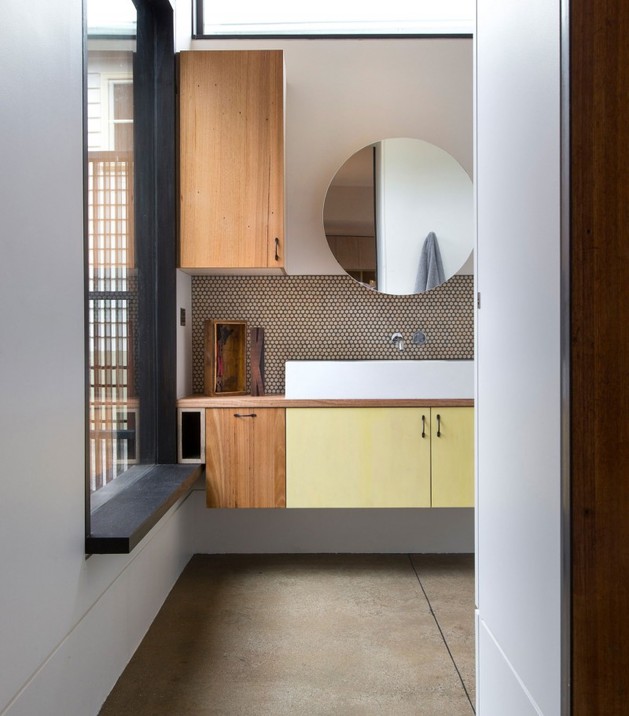 nápady na zariadenie vstavaná skriňa zrkadlo okno jasné použitie