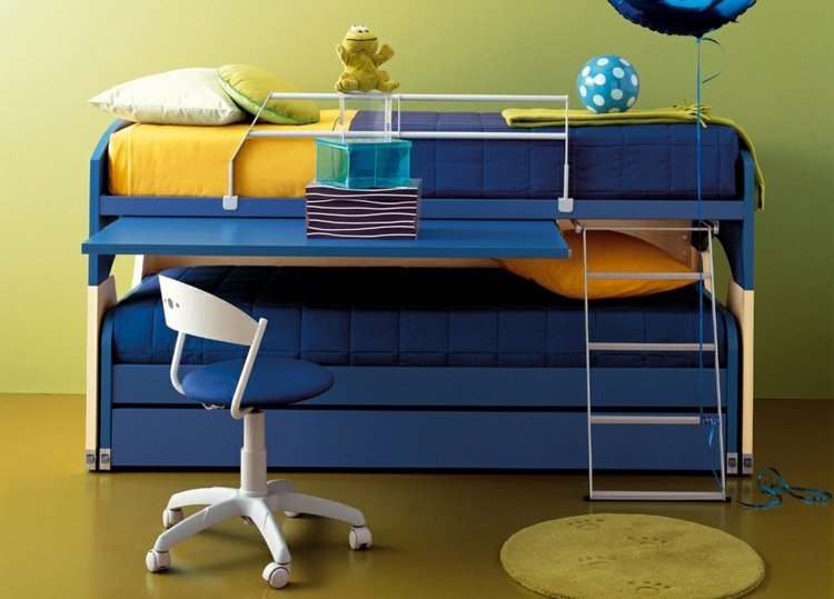 Integrované detské postele v poschodovej posteli