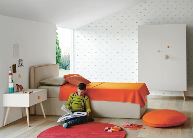 Detské postele nastavujú šikmé stropy detskej izby