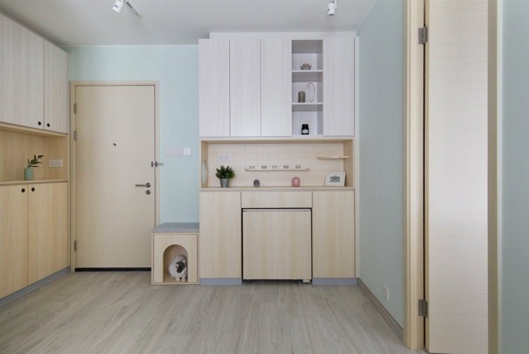 Skrytý jedálenský kút, kde stôl zmizne v skrini