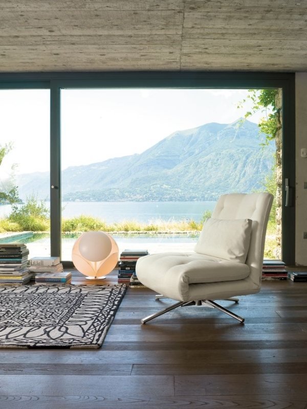 benny kreslo bonaldo obývačka biela