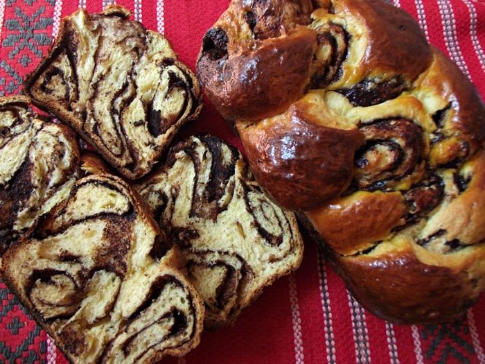 Vianočné pečivo chutné recepty čokoládový biely s mramorovým efektom