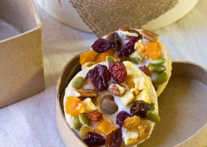 Ovocné jogurtové sušienky vytvárajú vaše vlastné nápady