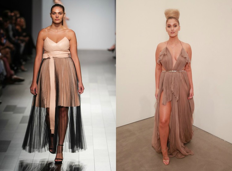 plus size módne trendy prehliadkové mólo skladané