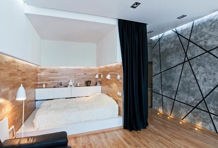 Komoda na stene vedľa postele s podstavcom build-a-bed-build-modern-images-led-osvetlenie-skrine-steny