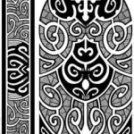 Polinéz tetoválásvázlatok - absztrakt rajzok