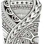 Polinéz tetoválási vázlatok - opció a mellkason