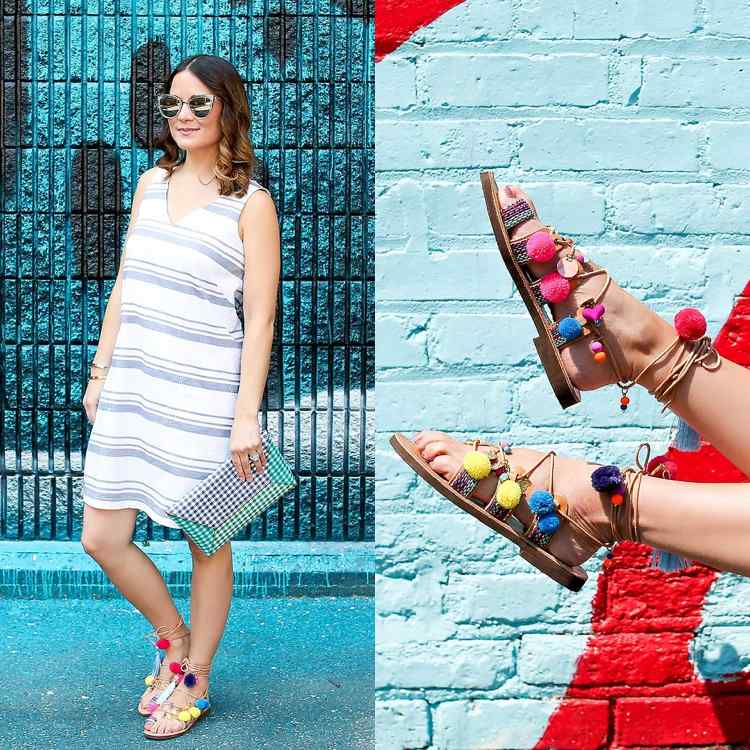 objaviť sa s boho chic v lete pom-pom-shoes-summer-trend-boho-flat-funny