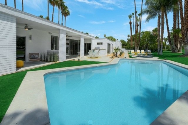 Lavínobetónové hranové umývadlo stoličky palmy