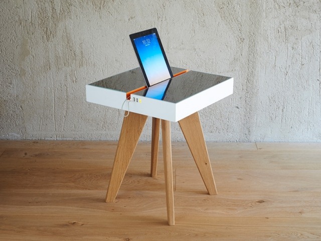 dizajn nábytku praktický tablet nabíjanie svetlo šetriaca energiu nápad na nábytok praktické svetlo na nabíjanie tabletu