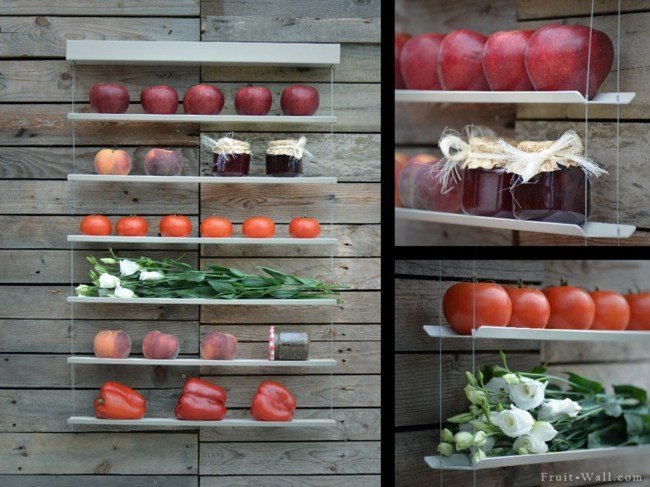 Nástenný dizajn kuchynské ovocné tulipány Kuchynské ovocné tulipány čerstvé